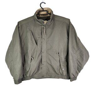 Mens Olive Green Redhead Jacket Full Zip Elastic Hem & Cuffs Long Sleeve Size XL